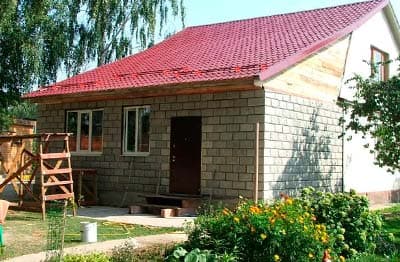 Пристройка из блоков